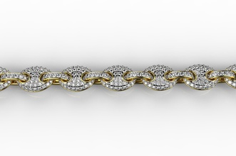 oro n577 gioielli la collana braccialetto anello argento gemma di lusso brillante diamanti moda e bellezza zaffiro ruby catena brillant orecchino diamante gioiello diamant collane 3d print model - Mito3D