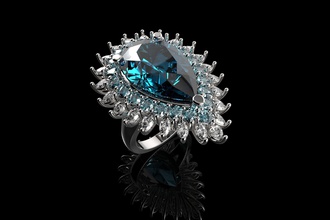 oro n592 gioielli anello argento diamante gioiello di fidanzamento diamanti moda e bellezza zaffiro ruby pera d'oro gemma vintag emerald cad anelli 3d print model - Mito3D