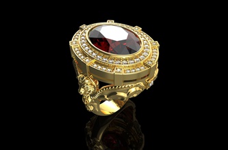 n598 altın takı Gümüş yüzük mücevher elmas nişan gem bilezik yüzüğü Safir engagem parlak cad küpe sürekli moda güzellik 3d print model - Mito3D