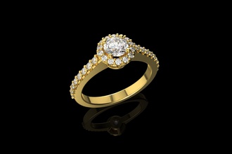 oro n599 la joyería de anillo plata el diamante joya compromiso gem boda moda brillante y belleza ruby zafiro diamant vintag los anillos 3d print model - Mito3D