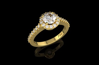 ouro n600 jóias anel de prata diamante da forma brilhantes branco casamento gem o engajamento safira ruby noivado moda beleza brinco pulseira anéis 3d print model - Mito3D