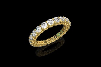 ouro n610 jóias de prata anel diamante jóia o engajamento casamento da forma brilhantes moda beleza safira vestuário ruby diamant solitaire halo anéis 3d print model - Mito3D