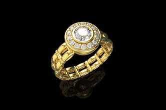 gold n612 silber schmuck diamant druckbar juwel hochzeit engagem halskette platin sterling mode ring engagement armband saphir schönheit ringe 3d print model - Mito3D