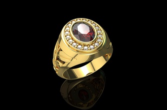 gold n617 schmuck ring silber diamant hochzeit mode weiß engagem stein brillant juwel engagement saphir schönheit kleidung rubin ringe 3d print model - Mito3D