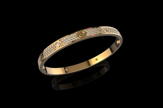 or n624 bijoux braclet le diamant d'argent bague en de mariage anneau mode engagem la livre sterling brillant blanc l'engagement imprimable joyau l'anneau saphir beauté les bracelets 3d print model - Mito3D