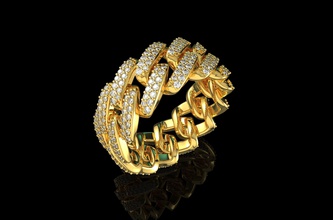 oro n633 la joyería de gem el diamante anillo plata moda boda brillante compromiso joya y belleza zafiro ruby engagem sterling los anillos 3d print model - Mito3D