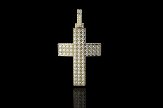 n636 altın takı çapraz elmas mücevher nişan yüzük jesu Gümüş moda güzellik sterling Hıristiyan İncil religiou nesne Yahudi kolye platin gem düğün Yahudilik 3d print model - Mito3D