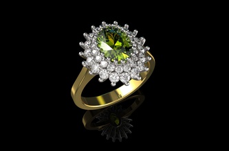 or n639 bijoux le diamant de l'anneau l'engagement mariage gem bague en anneau mode engagem la livre sterling joyau beauté fiançailles pierre cad ruby solitaire les anneaux 3d print model - Mito3D