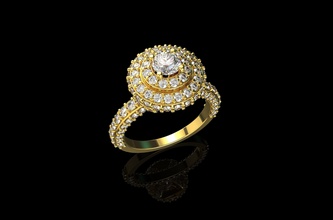 altın n642 gümüş takı elmas yüzük mücevher nişan düğün sterlin beyaz moda güzellik solitaire angagem parlak yüzükler 3d print model - Mito3D