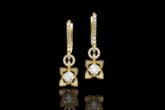 oro n643 gioielli argento diamante cad gemma engagem anello matrimonio la collana moda e bellezza ciondolo di fidanzamento braccialetto zaffiro brillante con pendente gli orecchini 3d print model - Mito3D