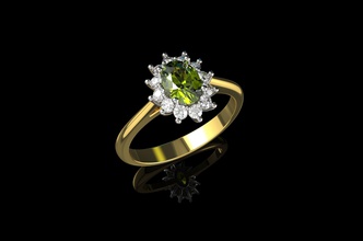 ouro n646 jóias de prata diamante anel o engajamento cad da forma brilhantes noivado engagem ruby safira moda beleza diamant vintag brillant esmeralda pingentes 3d print model - Mito3D