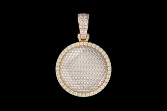 oro n653 gioielli diamante molto utile ciondolo la ricchezza argento gioiello gemma brillante moneta di cassa monete in euro retrò business vintage sterlina ciondoli 3d print model - Mito3D