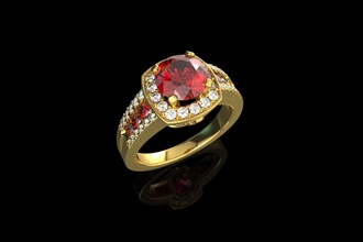 ouro n676 jóias de prata anel diamante o engajamento jóia da forma brilhantes engagem sterling casamento gem brillant ruby vestuário safira anéis 3d print model - Mito3D