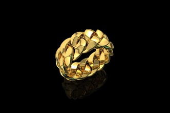 altın n680 takı gümüş elmas yazdırılabilir mücevher moda yüzük düğün nişan parlak angagem yakut safir güzellik küba yüzükler 3d print model - Mito3D