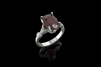 oro n704 la joyería gem de plata brillante anillo diamante sterling el platino blanco arete compromiso moda y belleza zafiro pulsera ruby diamant vintag los anillos 3d print model - Mito3D