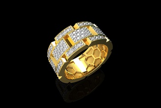 or n708 bijoux d'argent de l'anneau le diamant mariage gem l'engagement bague en anneau mode engagem brillant blanc platine saphir fiançailles beauté ruby les anneaux 3d print model - Mito3D
