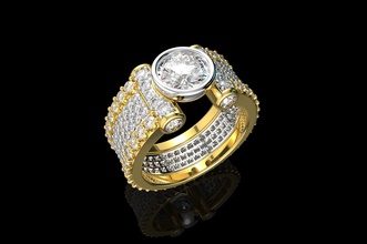gold n711 jewelry silver fashion ring sterling jewel luxury jewellery wedding engagement diamond platinum gem brilliant beauty sapphire brillant ruby rings 3d print model - Mito3D