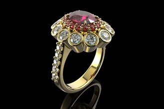 gold n713 Schmuck Hochzeit diamond ring Silber Mode-ring genial Diamant-ring gem Saphir engagement Mode-Schönheit gold-ring ruby brillant Juwel vintag Ringe 3d print model - Mito3D