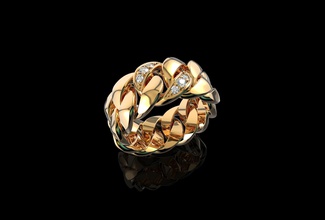 n718 altın takı yüzük Küba elmas Gümüş nişan mücevher moda düğün engagem sterling gem Safir güzellik sürücü yüzüğü cad 3d print model - Mito3D