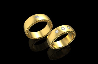 oro n719 la joyería de lujo plata sterling el platino anillo joya diamante brillante compromiso moda y belleza boda zafiro ruby diamant vintag los anillos 3d print model - Mito3D