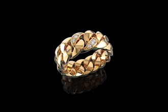 ouro n728 joalheria prata anel diamante jóias jóia noivado casamento moda brilhante engagem beleza cubano rubi pingente colar safira argolas 3d print model - Mito3D