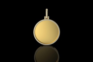 oro n734 de el diamante la joyería plata brillante sterling cad gem joya zafiro blanco boda diamant anillo compromiso moda y belleza imprimible colgantes 3d print model - Mito3D