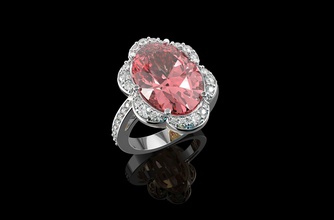 oro n741 joyería joya plata diamante anillo compromiso Moda Boda enganchar brillante blanco canalla belleza zafiro rubí 3d print model - Mito3D