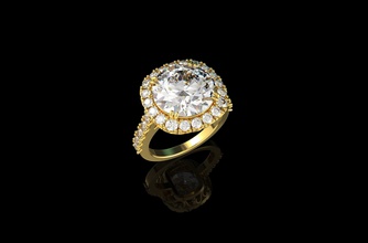 or n743 bijoux d'argent de l'anneau le diamant mariage l'engagement blanc bague en anneau mode la livre sterling engagem brillant gem cad fiançailles ruby beauté les anneaux 3d print model - Mito3D