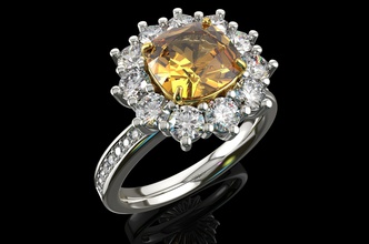 gold n748 juwel schmuck brillant luxus platin silber diamant ring mode schönheit saphir karat kristall engagement ohrring armband sterling armreif rubin ringe 3d print model - Mito3D