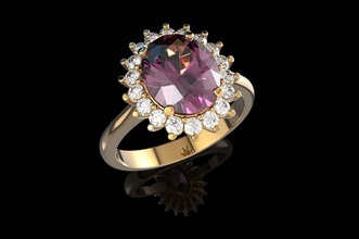 or n751 argent bague bijou bijoux engagement mariage sterling goujat gemme blanc platine mode beauté diamant doigt brillant saphir anneaux 3d print model - Mito3D