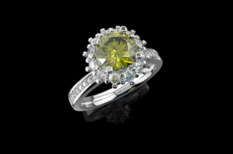 gold n752 jewelry diamond ring silver platinum white gem wedding engagement jewellery brilliant fashion jewel sapphire brillant diamant ruby rings 3d print model - Mito3D