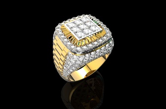 gold n766 jewelry silver ring diamond jewellery jewel wedding fashion white gem engagement brilliant engagem beauty sapphire diamant rings 3d print model - Mito3D