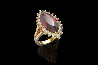 oro n770 anillo joyería joya marquesa boda brillante moda compromiso plata diamante rubí zafiro belleza vendimia esmeralda princesa anillos 3d print model - Mito3D