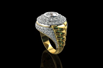 gold n773 jewelry platinum brilliant silver fashion beauty diamond ring earring engagement sapphire brillant ruby gem diamant vintag rolex jewel jewellery rings 3d print model - Mito3D