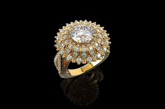 gold n778 Schmuck Silber diamond ring Hochzeit engagement engagem gold-ring genial Mode-ring sterling weiß Diamant-ring gem Mode-Schönheit cad ruby vintag Ringe 3d print model - Mito3D