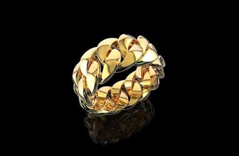 Gold n785 Schmuck Ring kubanisch Juwel Diamant Design Silber Sterling Engagement Hochzeit Mode Schönheit Kleidung vintag cad engagem Ringe 3d print model - Mito3D