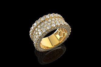 ouro n786 joalheria gema prata brilhante quilate esterlina diamante anel moda beleza noivado solitário rubi diamantado jóia cafajeste Casamento argolas 3d print model - Mito3D