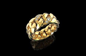 gold n798 schmuck silber ring kubanisch juwel diamant engagement hochzeit mode engagem sterling cad solitär schönheit vintag ringe 3d print model - Mito3D