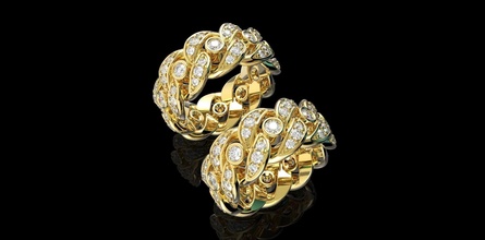oro n813 joyería joya plata anillo diamante boda compromiso brillante cubano moda belleza zafiro vendimia canalla anillos 3d print model - Mito3D