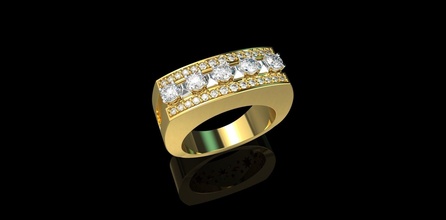 Gold n842 Silber Ring Diamant Schmuck Juwel Mode Sterling Weiß Engagement Hochzeit Halskette Schönheit Stein Platin engagem cad Ringe 3d print model - Mito3D