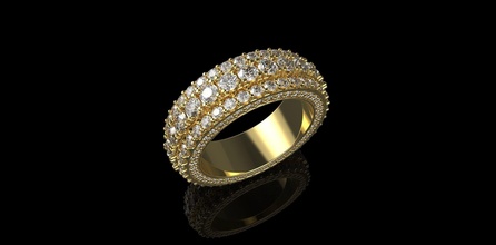 oro n843 gioielleria gemma carati diamante squillare brillante argento Fidanzamento orecchino moda bellezza braccialetto diamant lusso platino gioiello cad anelli 3d print model - Mito3D