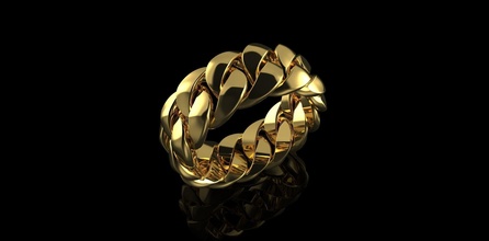 Gold n849 Schmuck Ring Diamant Silber Juwel Hochzeit kubanisch Mode brillant Weiß Sterling USA Engagement Ringe 3d print model - Mito3D