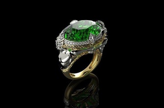 gold n875 jewelry ring atlantis jewellery diamond fashion gem wedding brilliant god sapphire beauty brillant jewel ruby silver bangle rings 3d print model - Mito3D