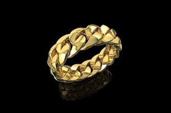 gold n895 ring sterling engagement hochzeit juwel mode schönheit halskette diamant silber schmuck kubanisch vintag cad engagem armband anhänger ringe 3d print model - Mito3D