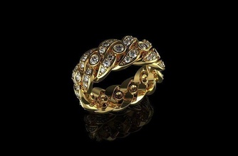 altın n905 yüzük Küba gümüş takı sterlin nişan düğün elmas mücevher bilezik cad bileklik platin moda gergedan yüzükler 3d print model - Mito3D
