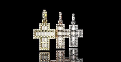 altın n907 çapraz gümüş mücevher elmas jesu moda güzellik kolye düğün Hıristiyan Kutsal Kitap dindar nesne katedral yüzük Yahudi mezar taşı İbranice takı 3d print model - Mito3D