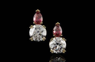 or n909 bijoux argent brillant bijou diamant boucle d'oreille bague saphir gemme mode beauté vintag rubis engagem goujat émeraude boucles d'oreilles 3d print model - Mito3D