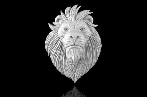 gold n961 lion jewelry pendants jewellery pendant necklace tiger zbrush diamond ring nature jewel silver apparel gem printable rings 3d print model - Mito3D