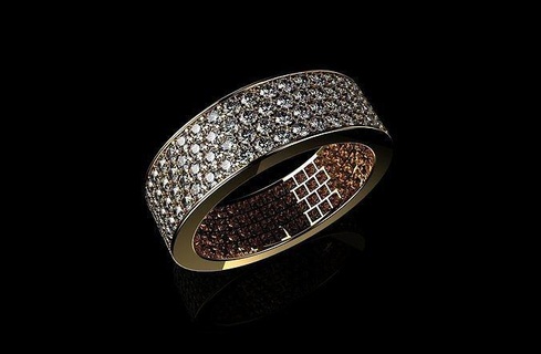 oro n995 nozze gioielleria Fidanzamento gioiello squillare anelli diamante stampabile argento moda bianca sterlina platino gemma 3d print model - Mito3D