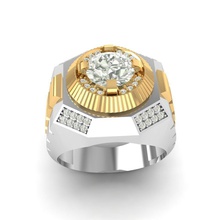 gold-Platin-Diamant-ring Schmuck gold goldring Platin ring Hochzeit engagement gem Edelstein kostbar brillant Juwel diamond Ringe 3d print model - Mito3D